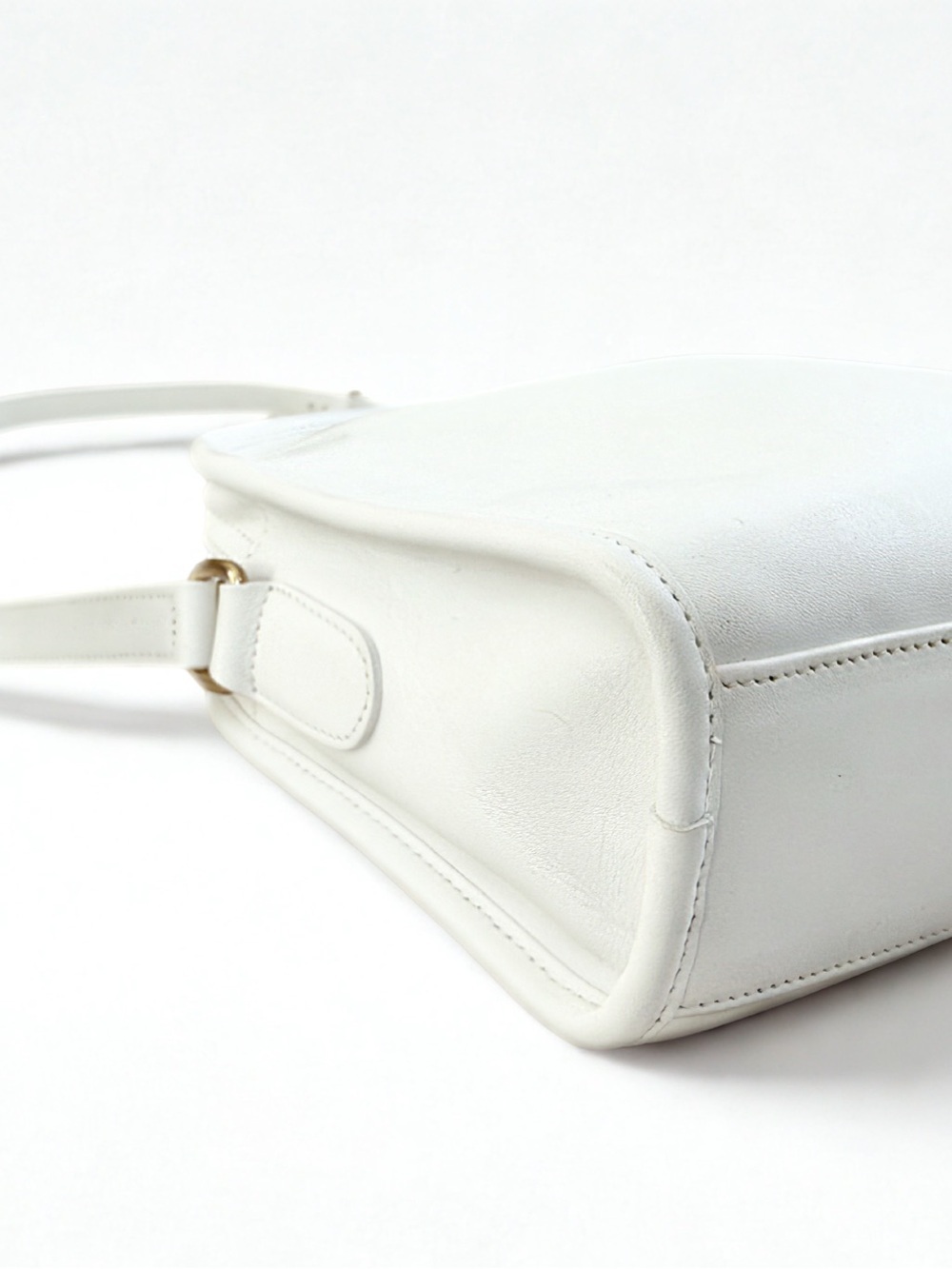 IMMACULATE Vintage COACH Metropolis 9087 Bright White Leather Bag & Dust Bag - Picture 3 of 10